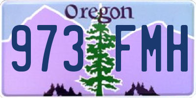 OR license plate 973FMH