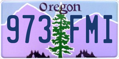 OR license plate 973FMI