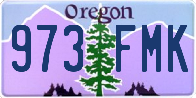 OR license plate 973FMK