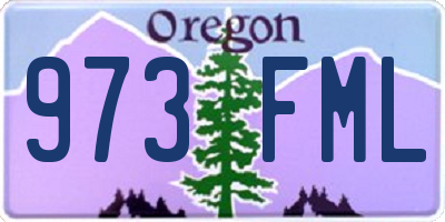 OR license plate 973FML