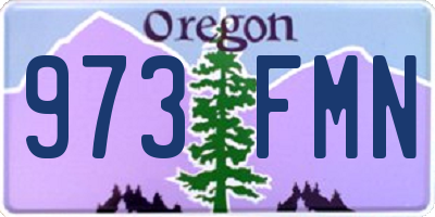 OR license plate 973FMN