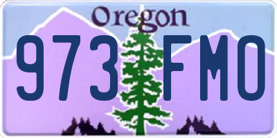 OR license plate 973FMO