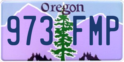 OR license plate 973FMP