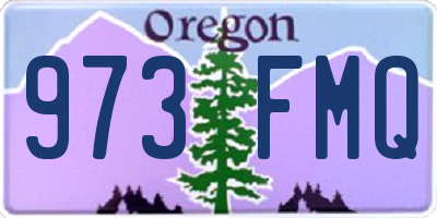 OR license plate 973FMQ