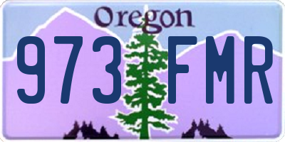 OR license plate 973FMR
