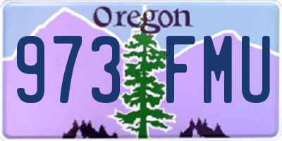 OR license plate 973FMU