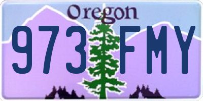 OR license plate 973FMY