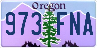 OR license plate 973FNA