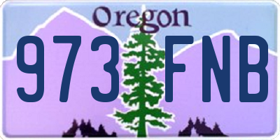 OR license plate 973FNB