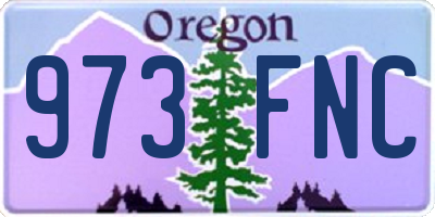 OR license plate 973FNC