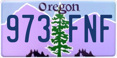 OR license plate 973FNF