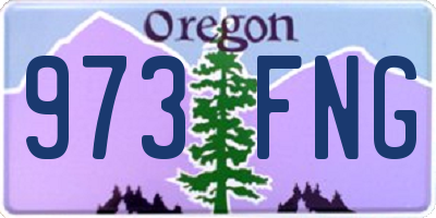 OR license plate 973FNG
