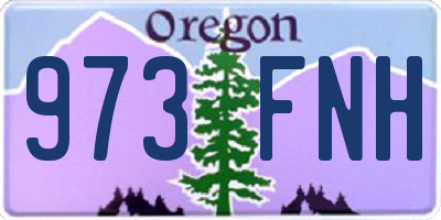 OR license plate 973FNH