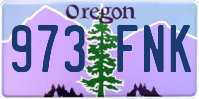 OR license plate 973FNK