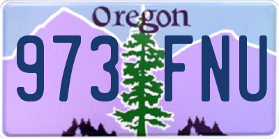 OR license plate 973FNU