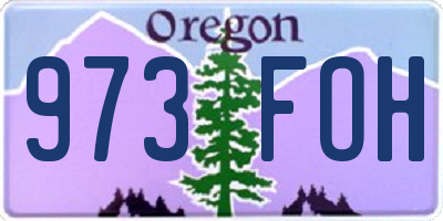 OR license plate 973FOH