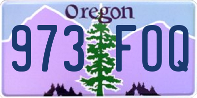 OR license plate 973FOQ