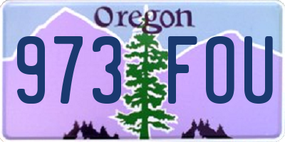 OR license plate 973FOU