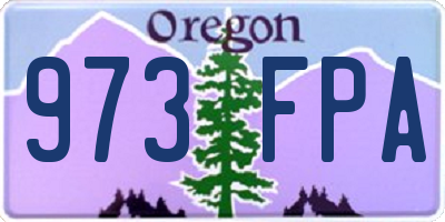 OR license plate 973FPA