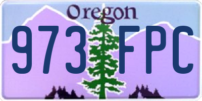 OR license plate 973FPC