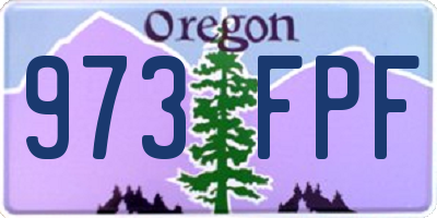 OR license plate 973FPF