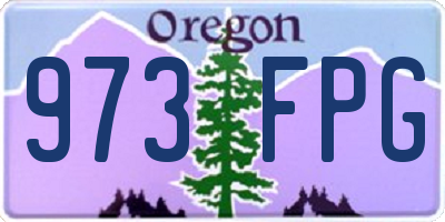 OR license plate 973FPG
