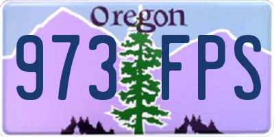 OR license plate 973FPS