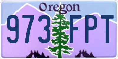 OR license plate 973FPT