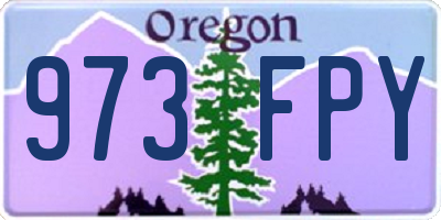OR license plate 973FPY