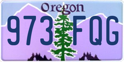 OR license plate 973FQG
