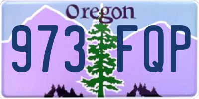 OR license plate 973FQP