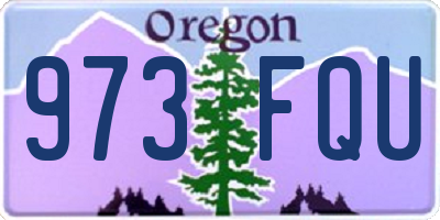 OR license plate 973FQU
