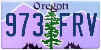 OR license plate 973FRV