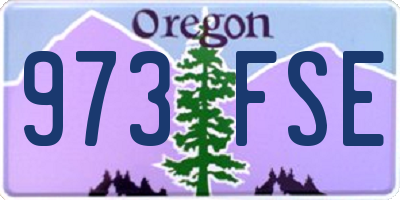 OR license plate 973FSE