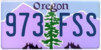 OR license plate 973FSS