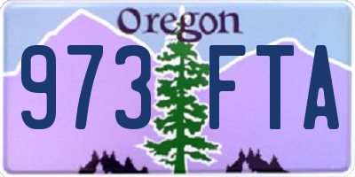 OR license plate 973FTA