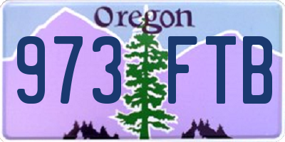 OR license plate 973FTB