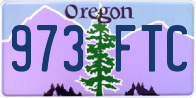 OR license plate 973FTC