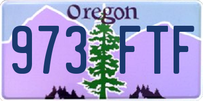 OR license plate 973FTF