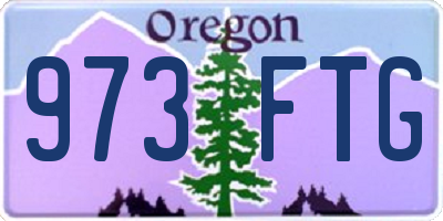OR license plate 973FTG
