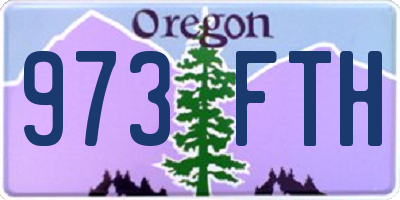 OR license plate 973FTH