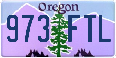 OR license plate 973FTL