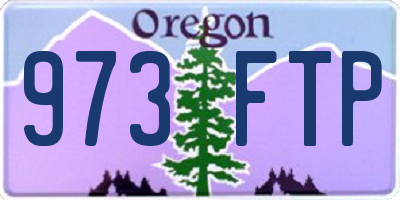 OR license plate 973FTP