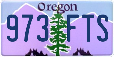 OR license plate 973FTS