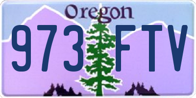 OR license plate 973FTV