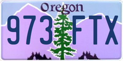 OR license plate 973FTX