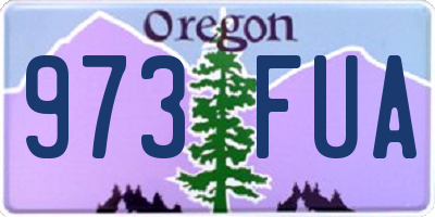 OR license plate 973FUA