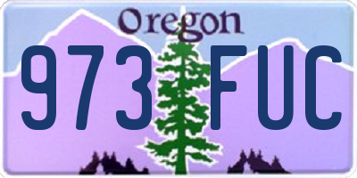 OR license plate 973FUC