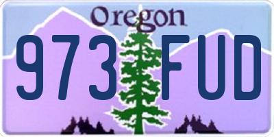 OR license plate 973FUD