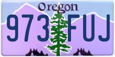 OR license plate 973FUJ